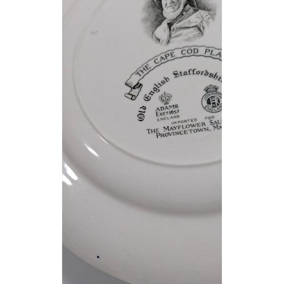 Adams Old English Staffordshire Ware Cape Cod Plate Windmill Decorative Plate - Picture 11 of 13